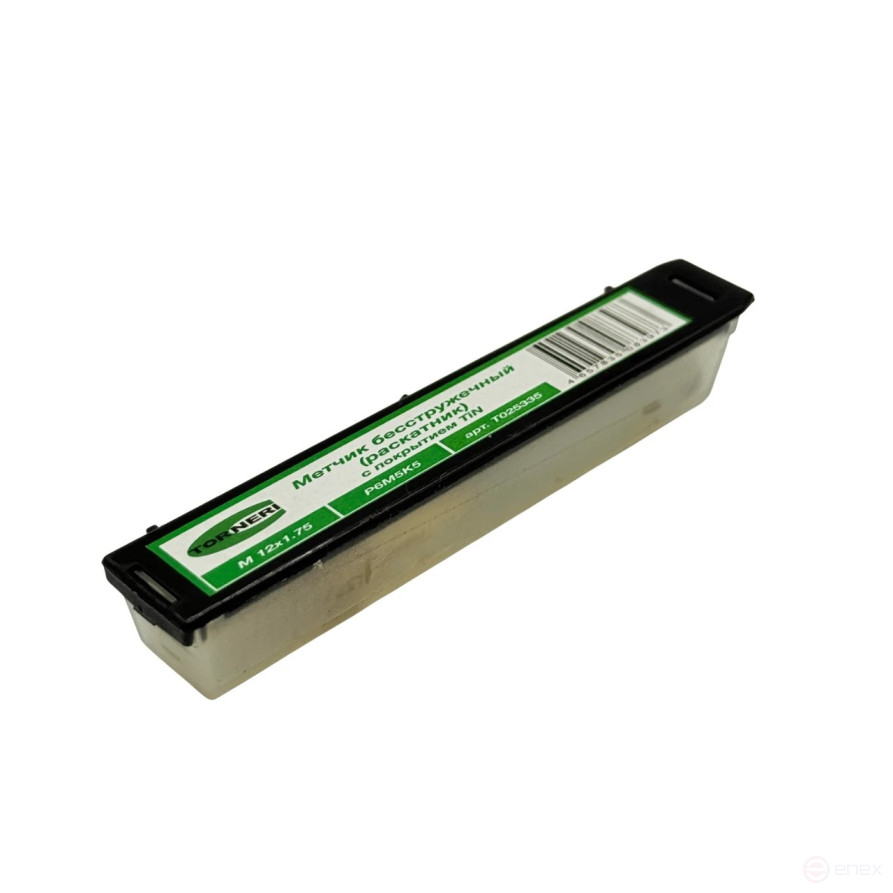 Метчик бесстружечный (раскатник) M 12х1.75 Р6М5К5 с покрытием TiN TORNERI Т025335