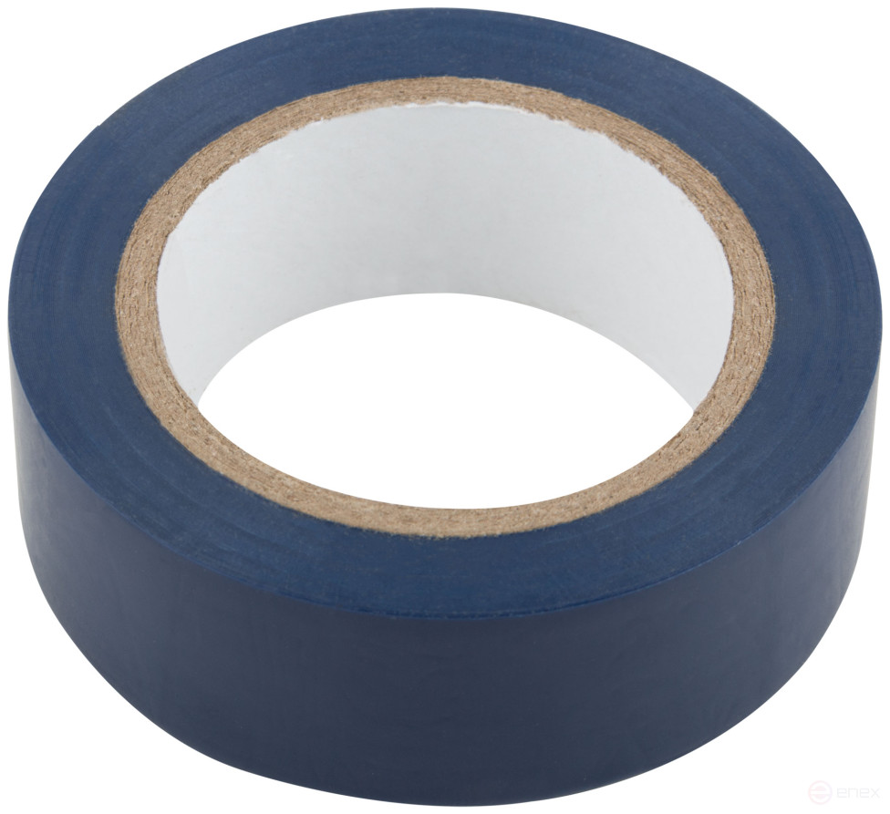 Изолента ПВХ самозатухающая 19 мм х 0,13 мм х 10 м (синяя)