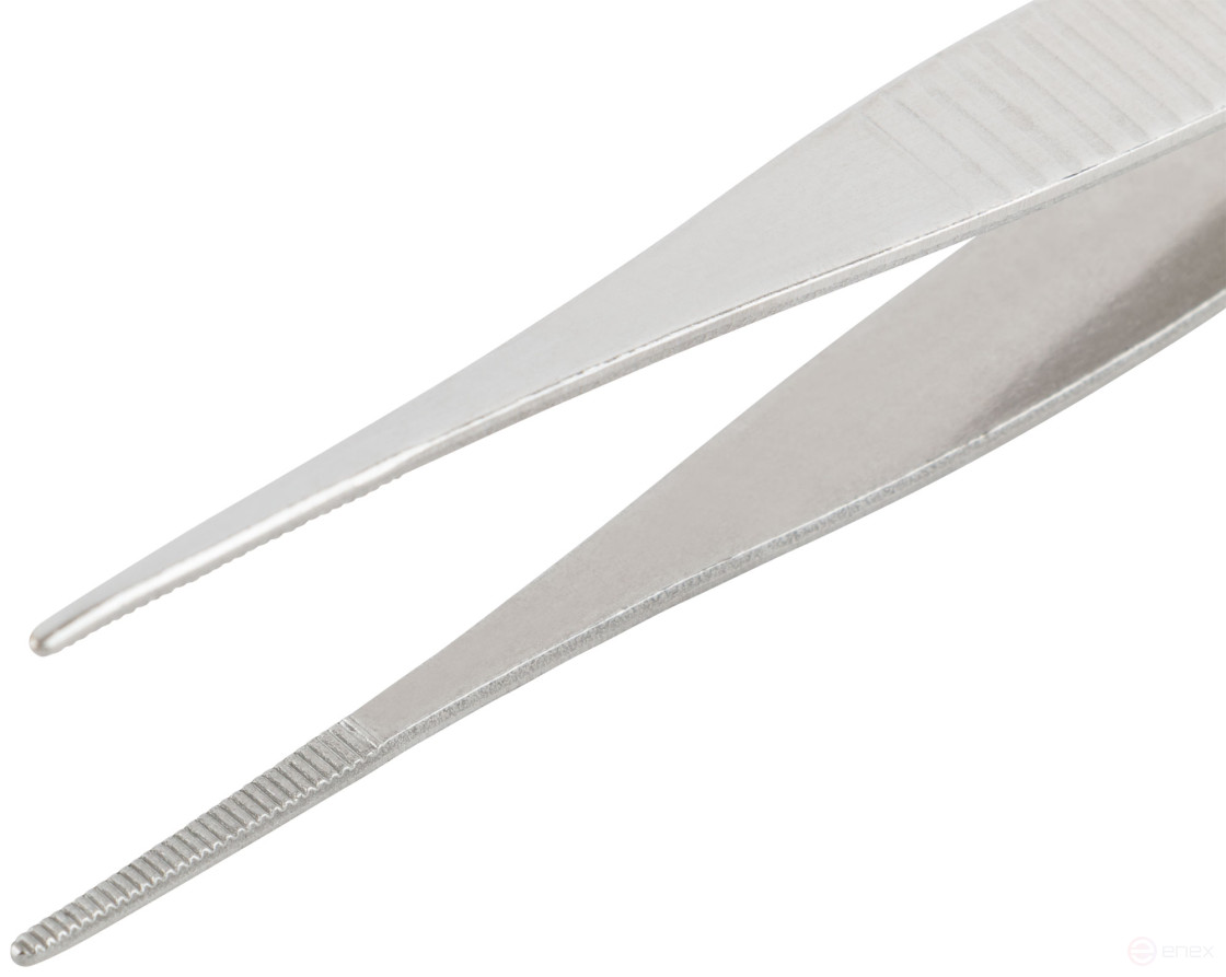 Пинцет прямой нержавеющий 125 мм