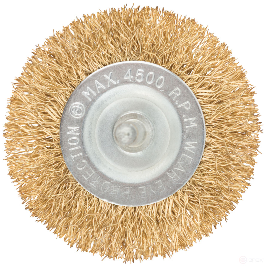 Grommet, type "wheel", with pin, steel latuned wavy wire 63 mm