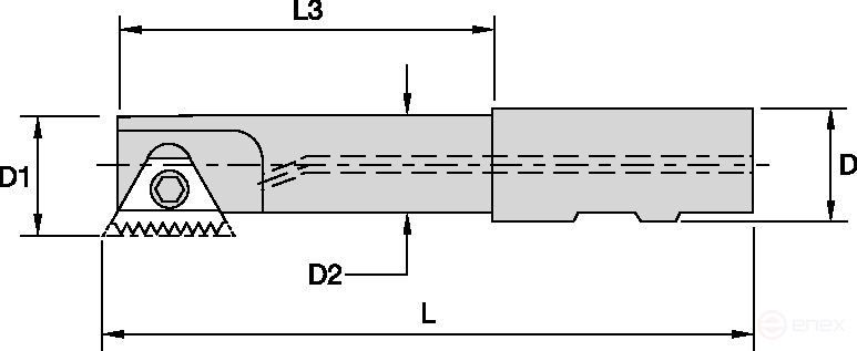 Фреза 15X1R020B16STN16C