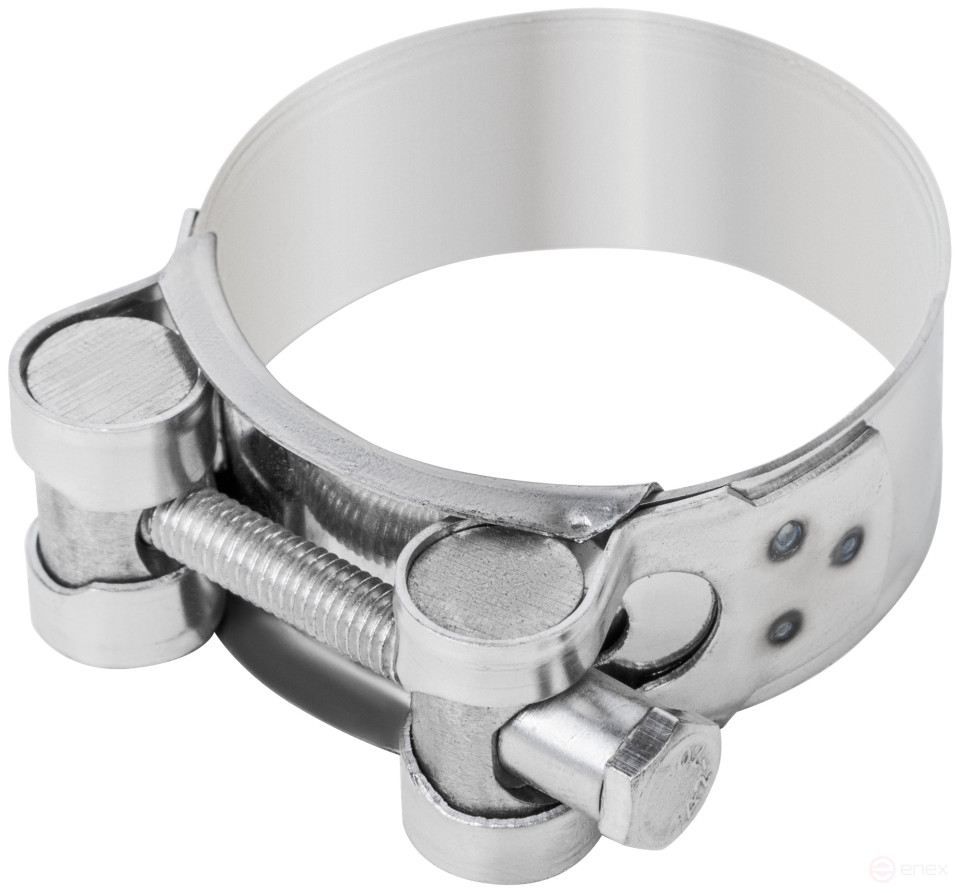 Хомут обжимной силовой шарнирный, нерж.сталь 48-51 мм