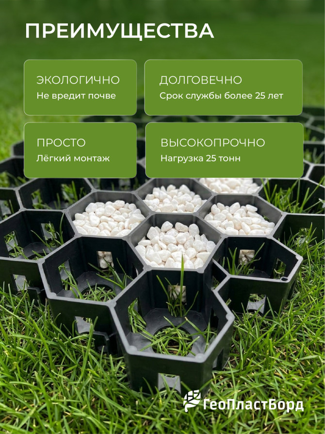 Lawn grating for garden paths and parking, black