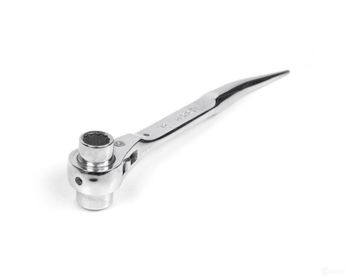 Colic socket wrench ratchet 12x14 chrome HORTZ