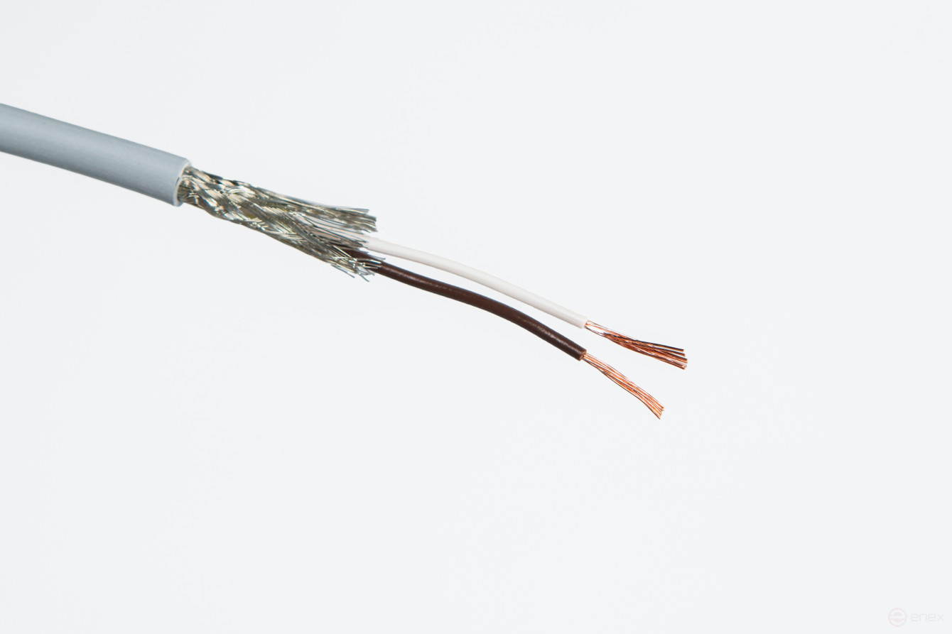 Кабель гибкий передачи данных, экранированный, маслостойкий LIYCY 2X0,34