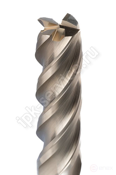 End milling cutter c/x tv.sp. f20 L=100 Z4 ZrN on stainless steel and titanium