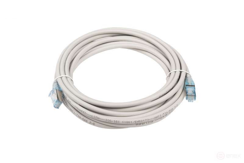 PC-LPM-STP-RJ45-RJ45-C6-5M-LSZH-GY Patch Cord F/UTP, Shielded, Cat.6 (100% Fluke Component Tested), LSZH, 5 m, Grey