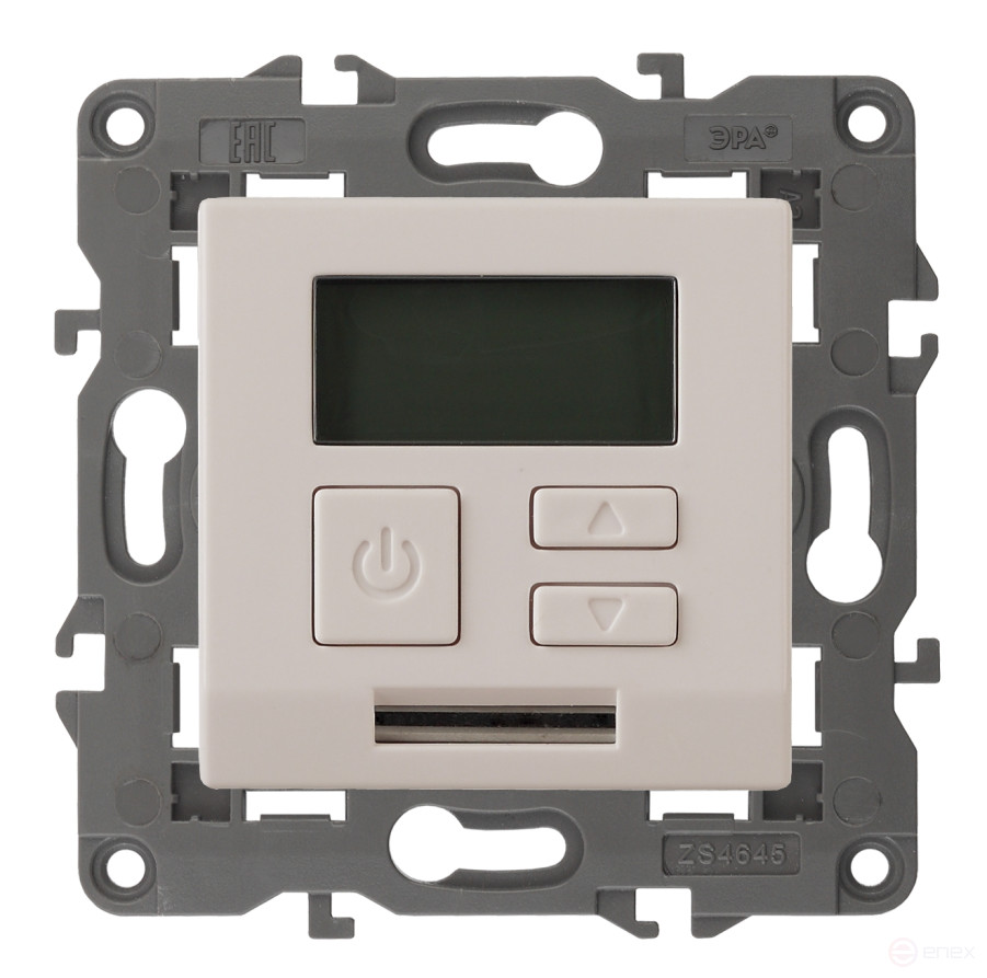 14-4111-02 ERA Thermostat universal 230V-Imah16A, IP20, Era Elegance, ivory