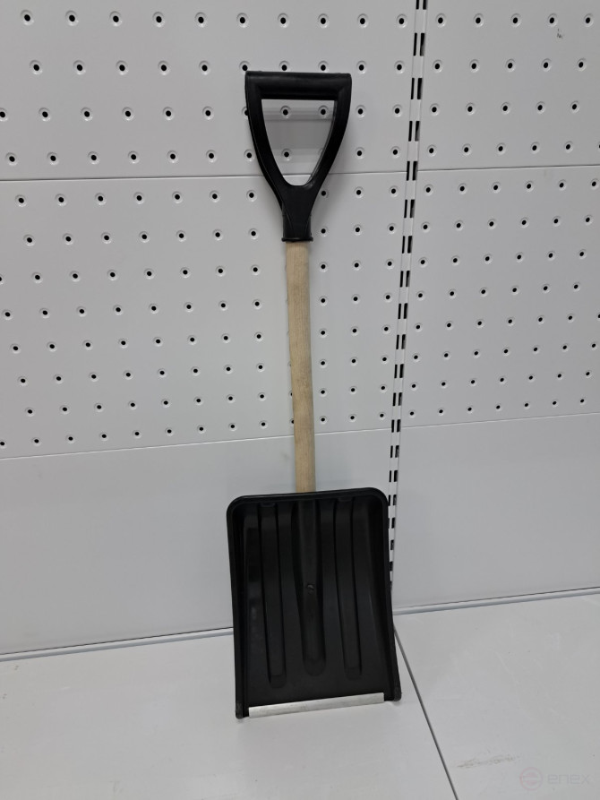 Car shovel 275x365mm (galvanized bar) with wooden handle and V-handle (No. 7)