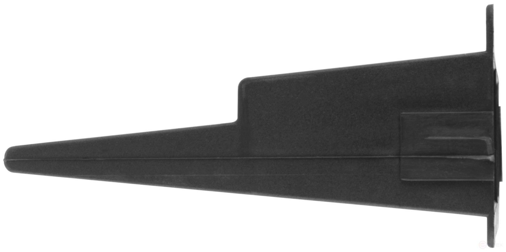 Plastic tool shelf "mini" black, 48 holes, 300x150 mm