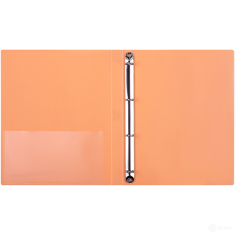 Folder on 4 Berlingo "Neon" rings, 25 mm, 700 microns, neon orange