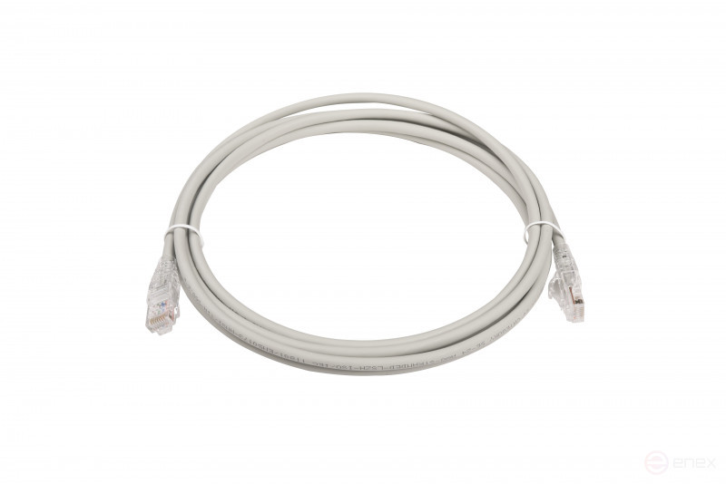 WRline WR-PC-RJ45-UTP-5E-3-GY Патч-корд U/UTP, категория 5е, 2xRJ45, неэкранированный, серый, LSZH, 3м