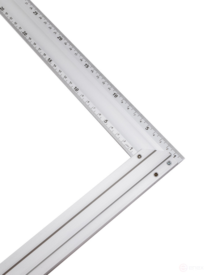 Угольник алюминиевый строительный 400 мм (две шкалы)