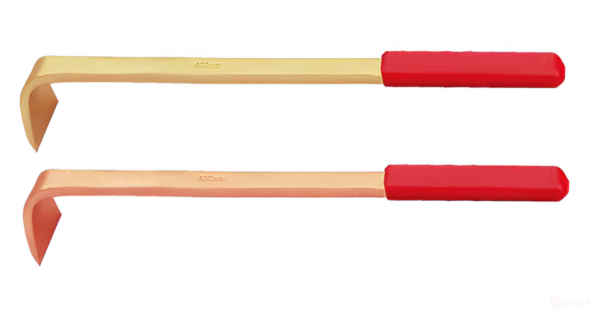 L-shaped scraper with rubberized handle 48x300 alloy AlCu 209-1002