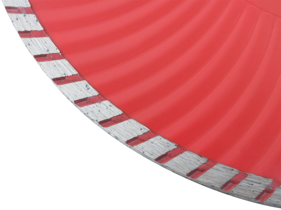 Diamond cutting disc "Turbo-wave" (dry and wet cutting) 230x2.8x7.5x22.2 mm