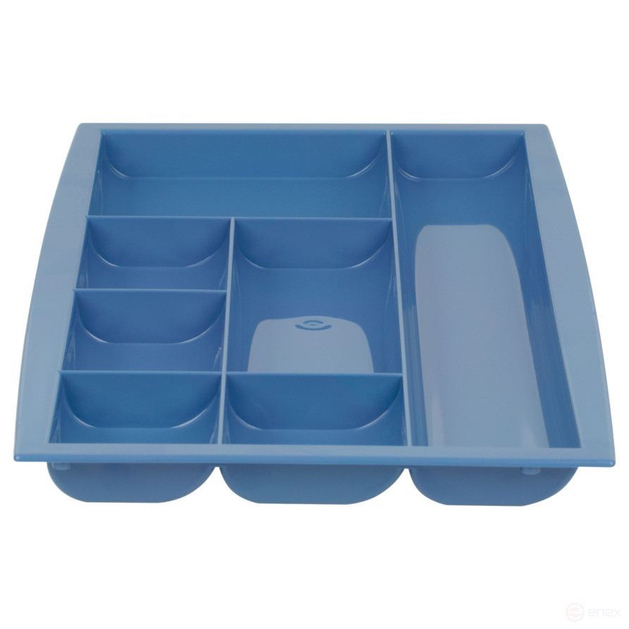 Настольная подставка СТАММ "Field", полистирол, сине-голубая