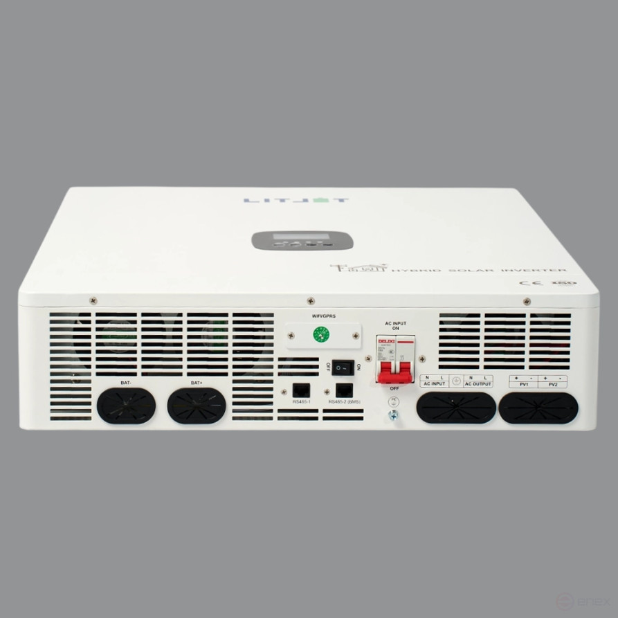 Инвертор гибридный однофазный солнечный ЛИТДЖЕТ 12,3 kW 230V/50Hz с ЖК-дисплеем