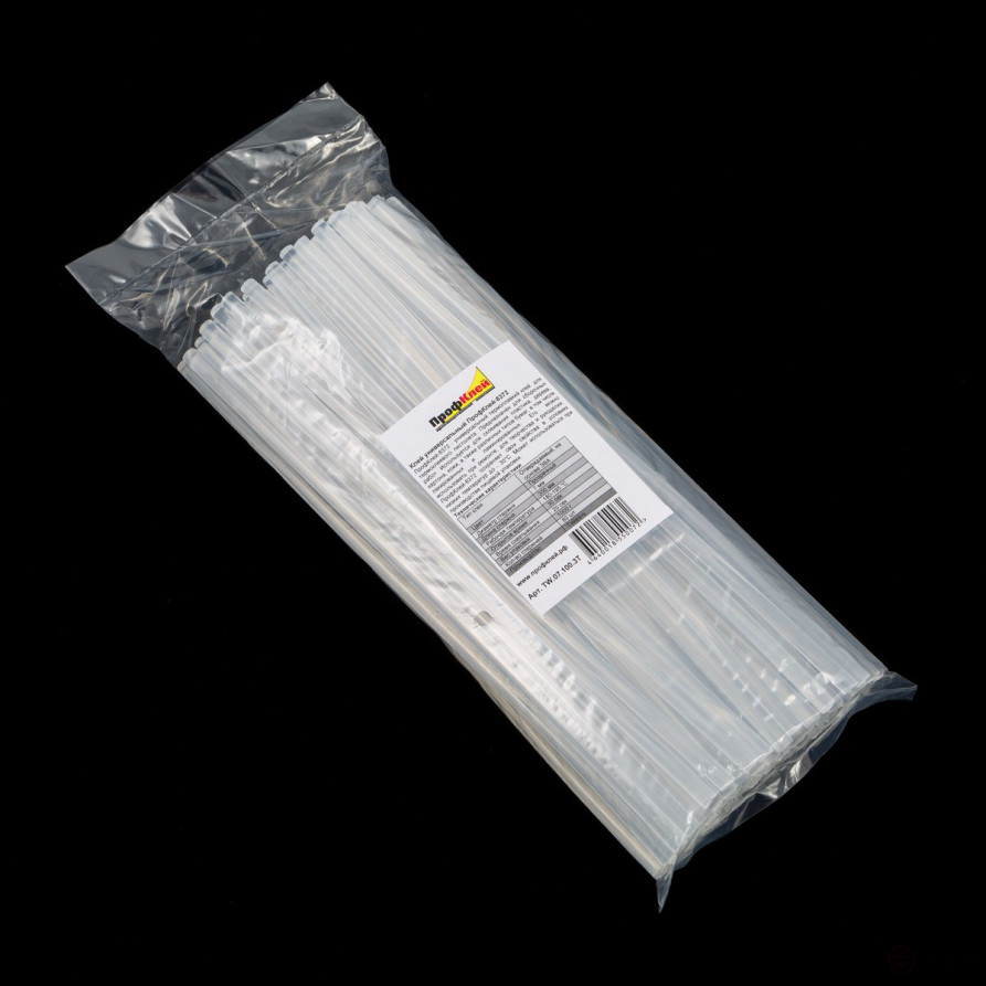 Клеевые стержни ПрофКлей-8075 прозрачные, 7х300 мм, 82 шт, 1 кг