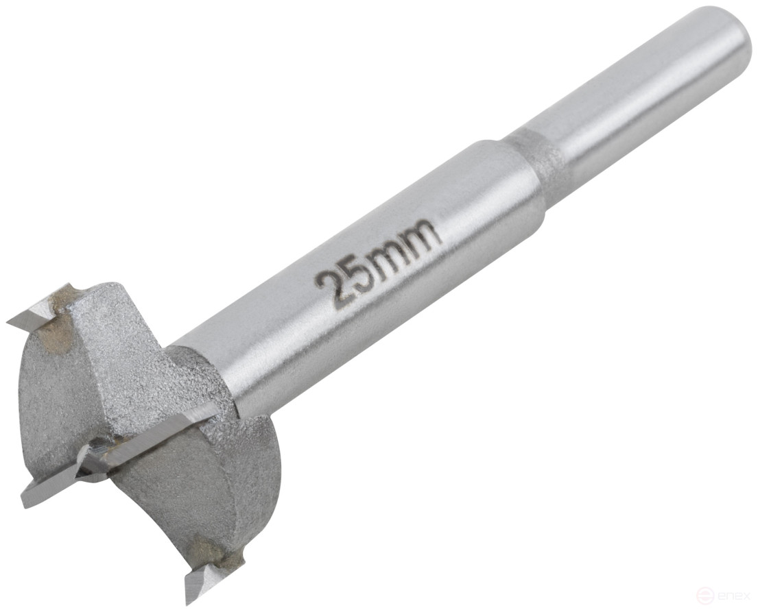 Forstner drill (milling cutter) with carbide inserts of 25 mm