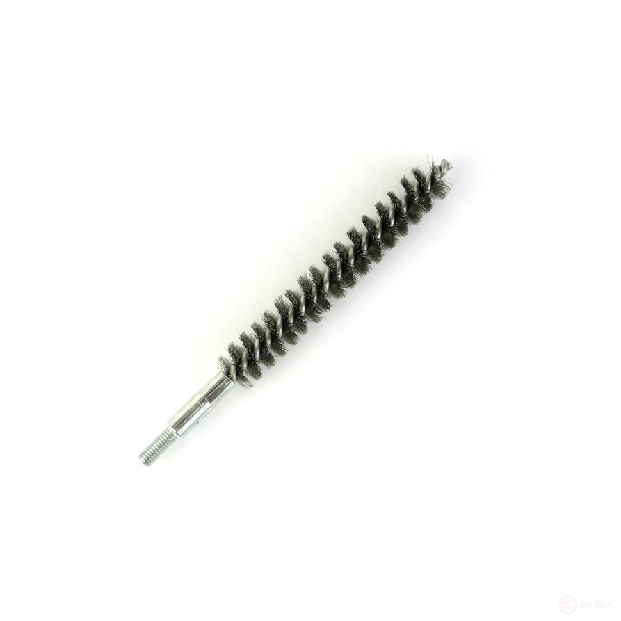 Ruff D15, pile corrugation steel 0.15, M6 thread fit (14-210), brush for cleaning and cleaning holes, channels, heat exchanger, tubes and equipment in furnace, chimney, boiler systems