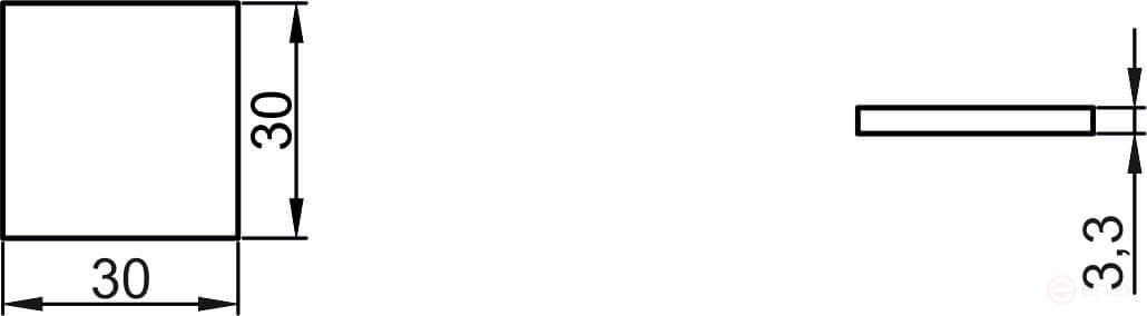 Подкладка самоприлипающая фетровая 30х30мм (1лист-25шт) серая AKS