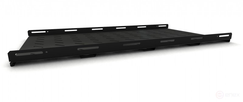 TSH3M-1050-RAL9004 (TSH3M-1050-RAL9005) Reinforced stationary shelf, depth 1050 mm, with side mounting, load up to 50 kg, for cabinets of the TTB, TTR series, 485x1050mm (WxDxH), color black (RAL 9004/RAL 9005)