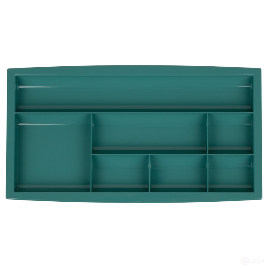 Настольная подставка СТАММ "Field", полистирол, зеленая