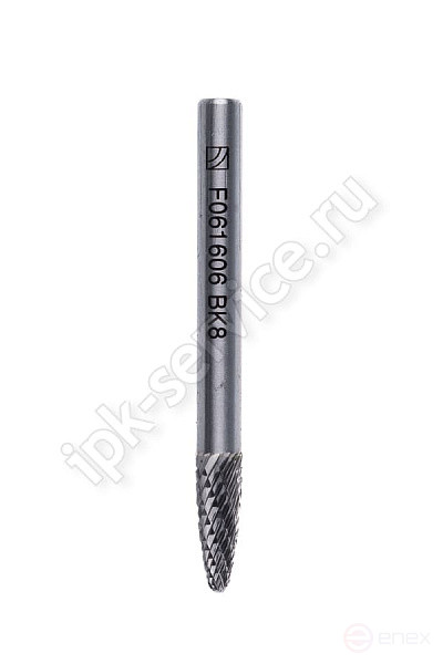 Борфреза гиперболическая со сферическим торцом F061606 ВК8