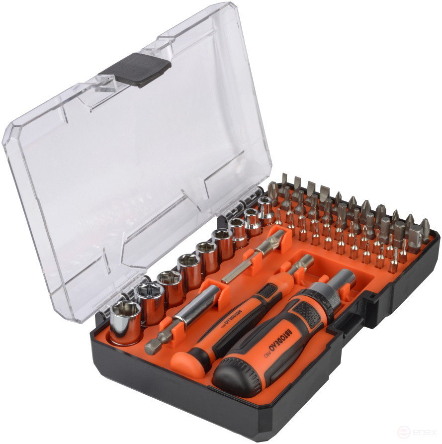 Набор отверток и насадок для точных работ 55 пр (пласт/ф) АвтоDело PRO 36739