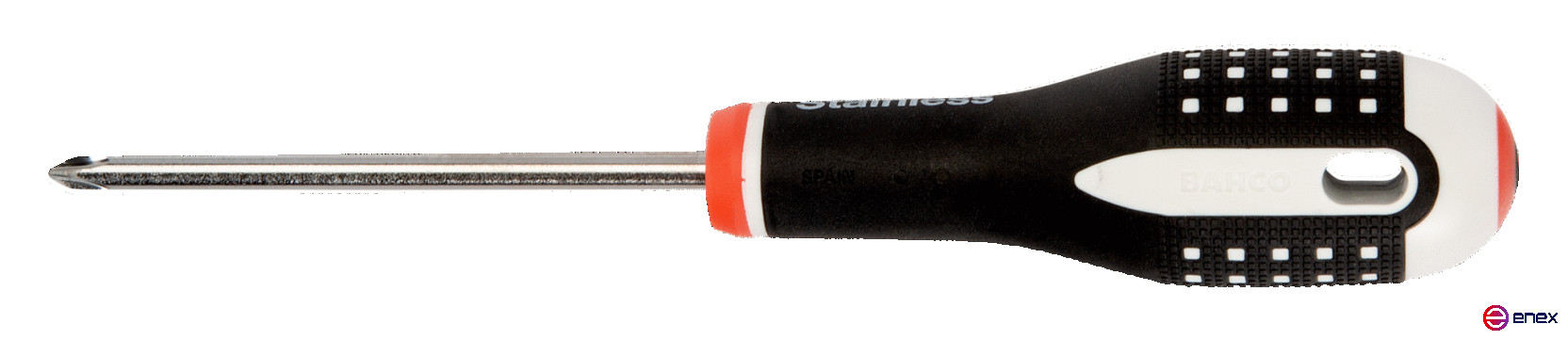 Отвертка с рукояткой ERGO под винты Phillips PH 1x75 мм, из нержавеющей стали