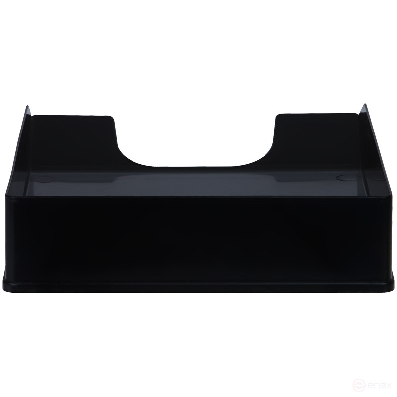 Лоток для бумаг горизонтальный СТАММ "Стандарт", черный