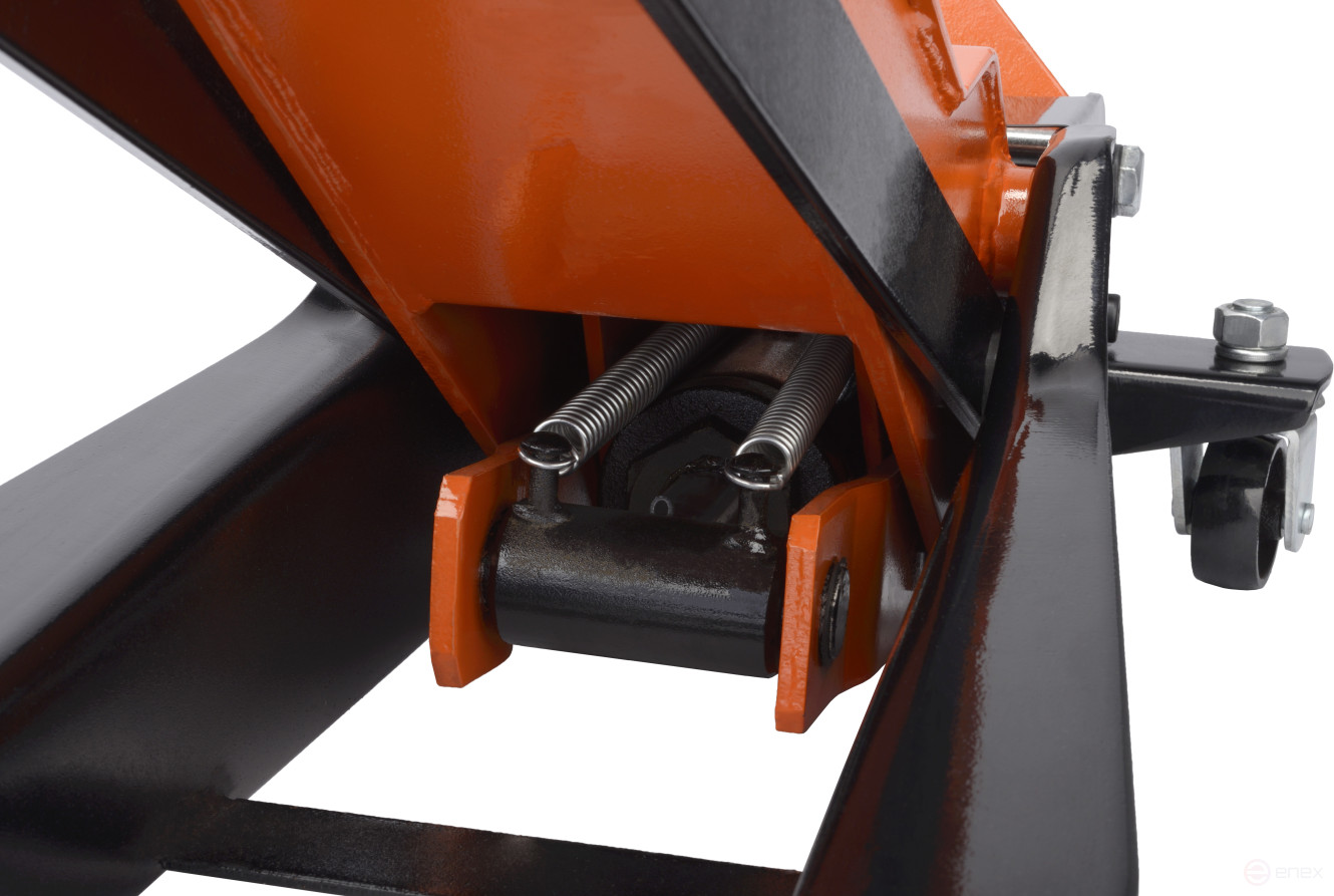 Домкрат гидр. шиномонтажный 3.5т (95-552мм.подкатной; кардан.привод; двойной насос) АвтоDело (43359)