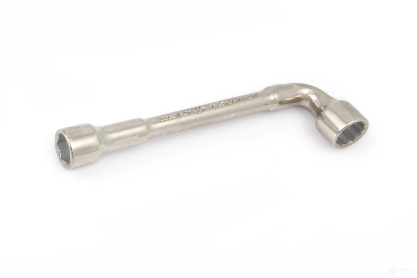 Socket wrench L-shaped through 19 mm
