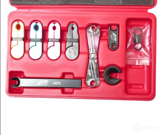 Набор для разъединения трубопроводов систем кондиционирования,топливной 8 предметов в кейсе JTC