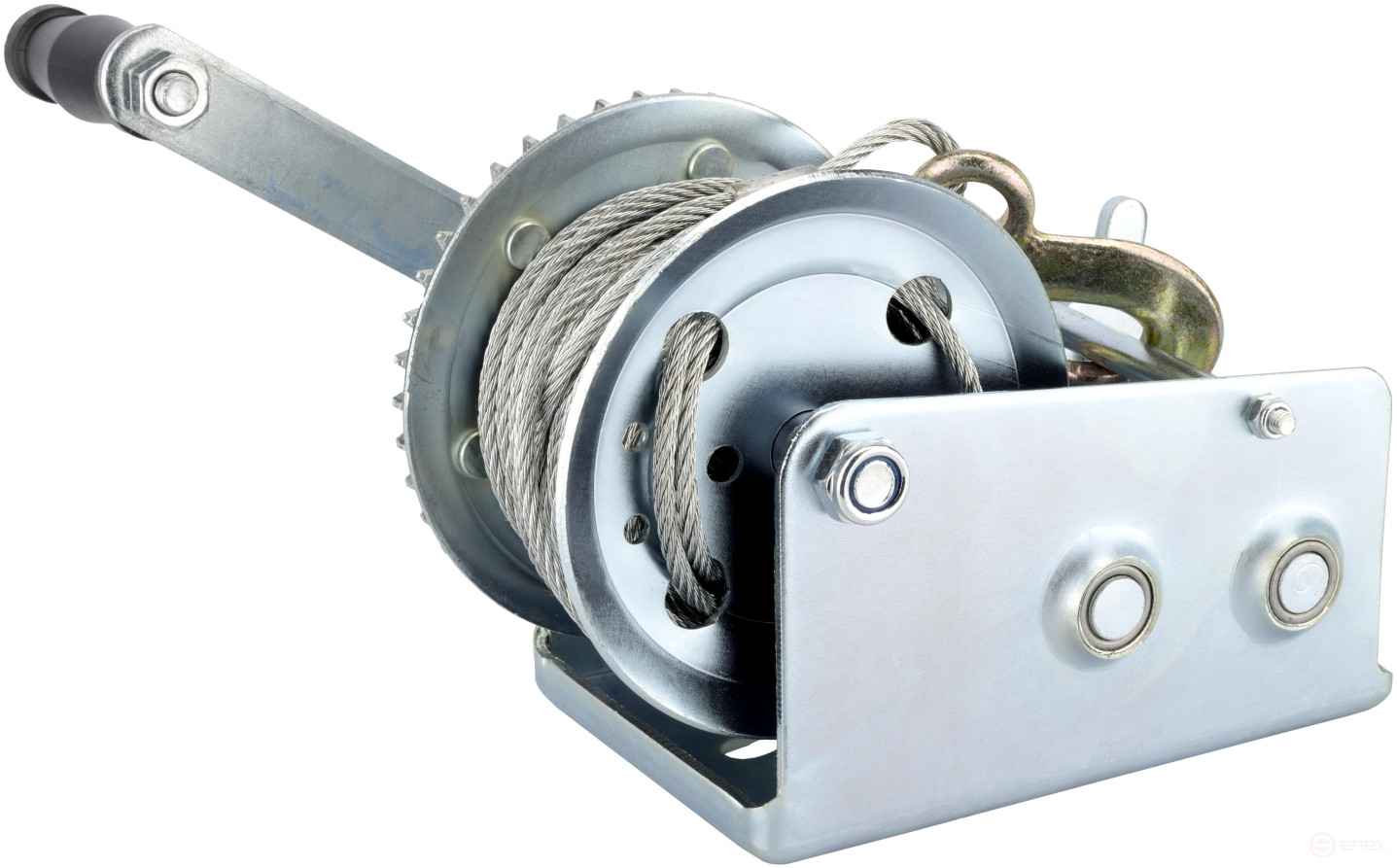 Gear winch 1200 kgf.(steel.10m cable) (Avtodor)(43620)