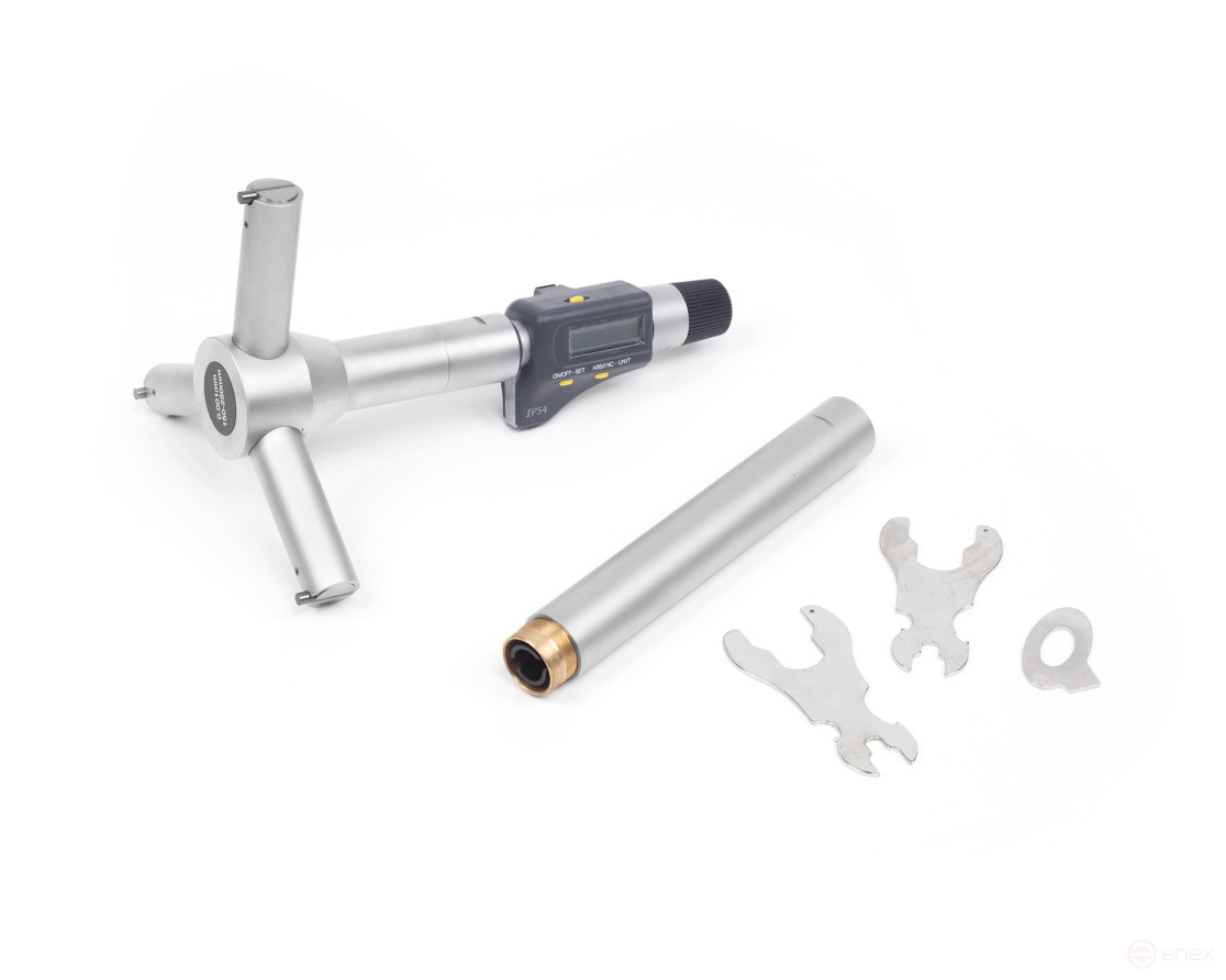 Нутромер микрометрический трехточечный цифровой НМТЦ 150-250 0,001 с установочным кольцом IP54 Micron