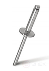 Rivet exhaust open MESSER Steel/Steel St/St Enlarged side. 3.2X16X9.5 mm (pack of 50 pcs.)