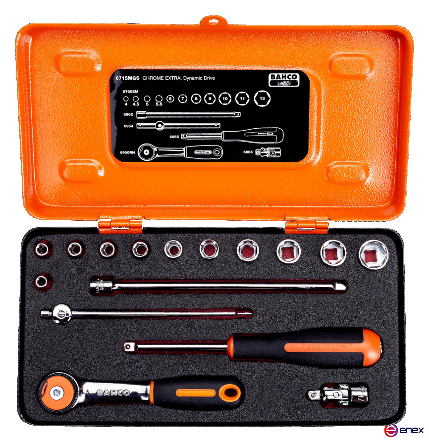 1/4" Set of end heads, 16pcs