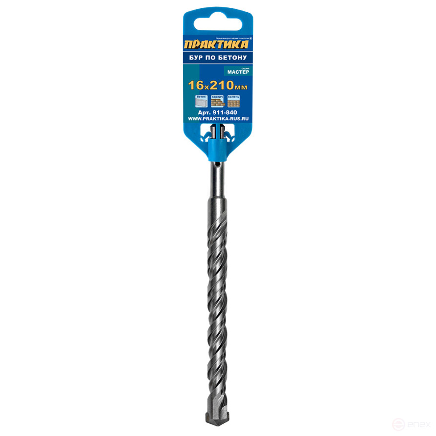 Drill bit SDS-plus PRACTICE 16 x 150/210 mm "Master" series for concrete (911-840)