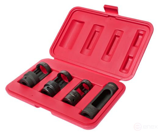 A set of heads for removing oxygen sensor 4 items in a JTC case