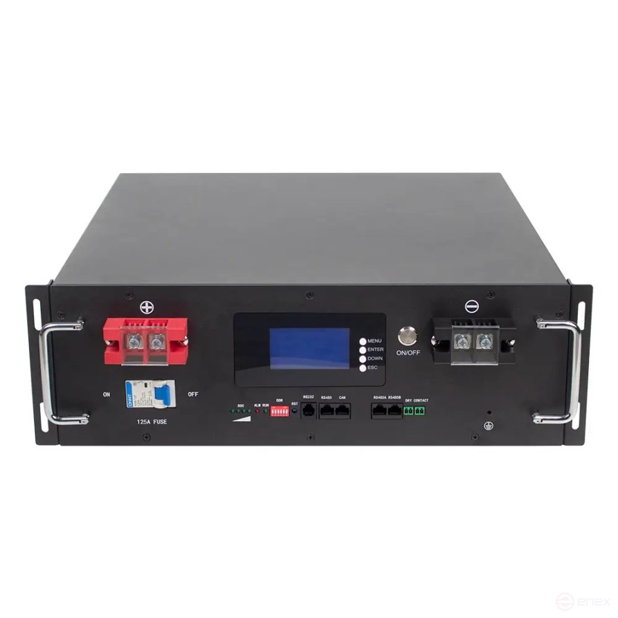 Литиевый аккумулятор тяговый LITJET GREEN LiFePO4 ( rack 19′ ) 51,2V 100Ah 5kWh 100A