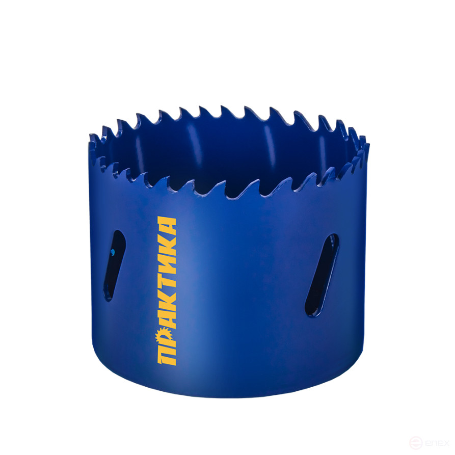 Коронка биметаллическая ПРАКТИКА 57 мм (1шт), клипса (036-001)