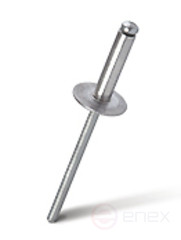 Rivet exhaust open MESSER Stainless steel.steel/Stainless steel.steel Sst/Sst Enlarged side. 4.0X14 mm (pack of 50 pcs.)