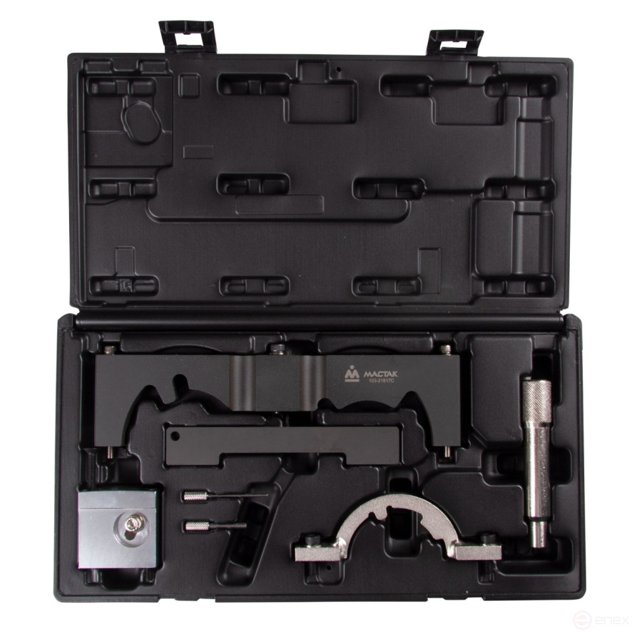 Camshaft / crankshaft locking kit, Opel/Vauxhall, 7-piece case, MASTAK 103-21517C