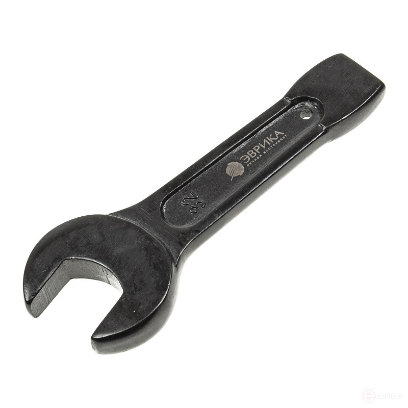 Ключ рожковый 32мм ER-33032 ударный односторонний (L-195мм) ЭВРИКА /1/25