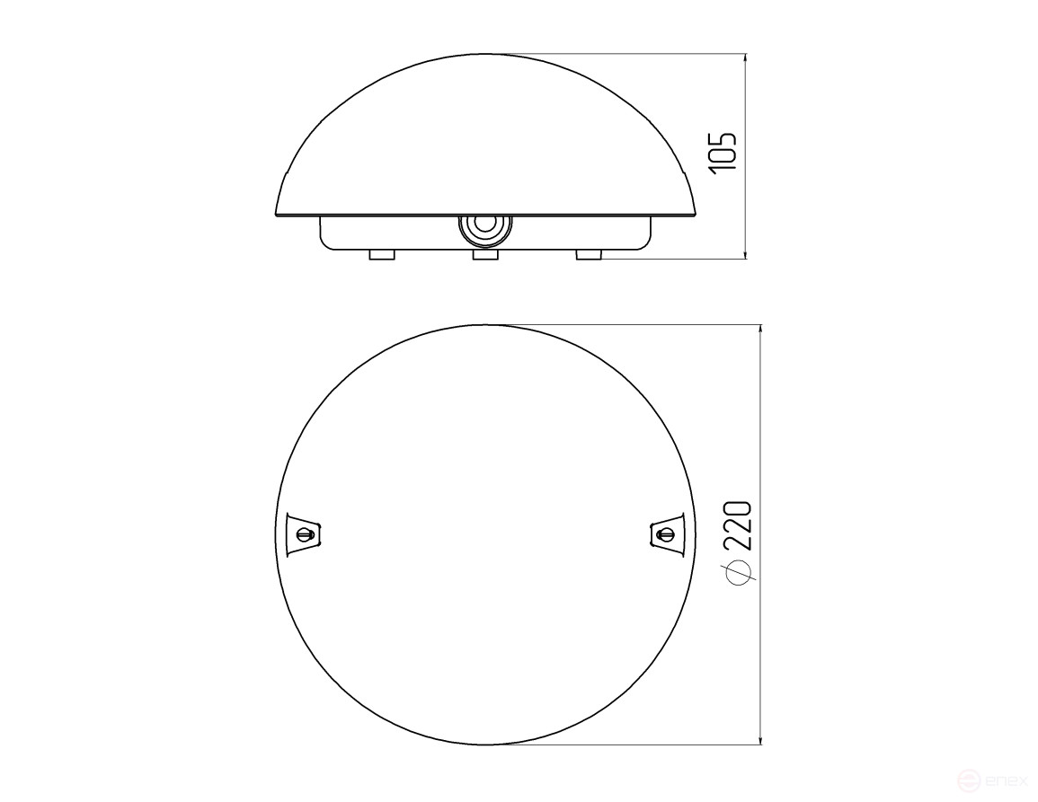 Светильник ЭРА НБП 06-60-101 с фото-шумовым датчиком Сириус IP54 E27 max 60Вт D220 круг призма акустический