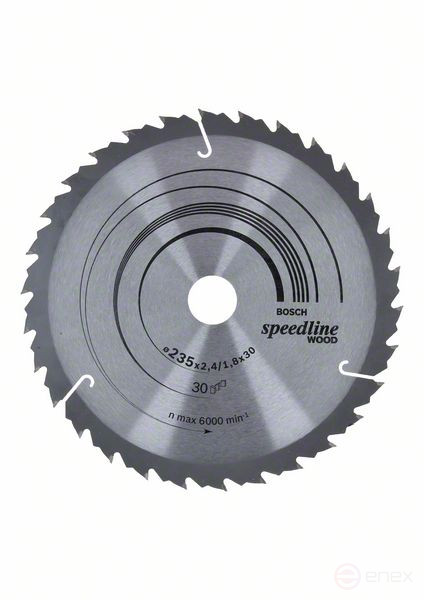 Пильный диск Speedline Wood 235 x 30/25 x 2,4 mm, 30