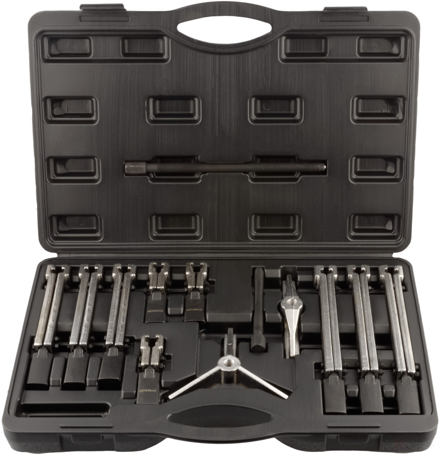 Съемник 2-3-х лапый со сменными лапками (набор 12 пр.) (АвтоDело) 41700