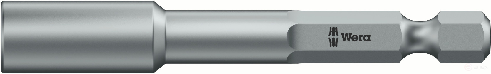 869/4 end head, without magnet, shank 1/4" E 6.3. 12 x 50 mm