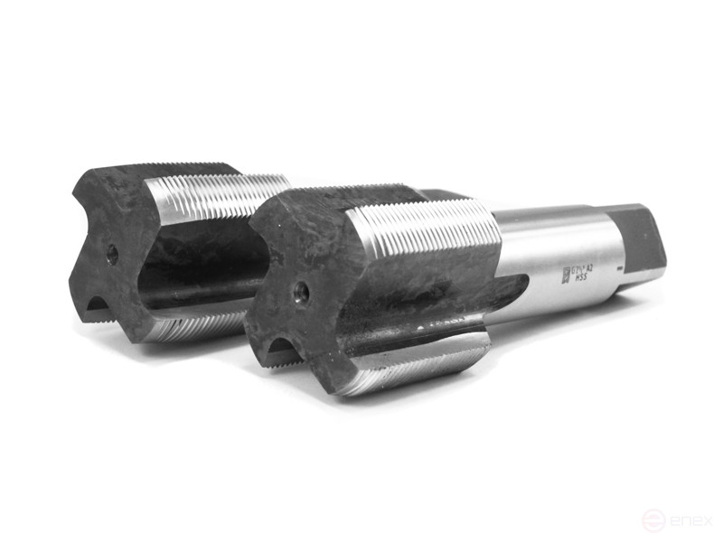 Метчик трубный G2 1/2" НSS машинно-ручной 2 шт 11Н исп1 L=200 dнар.резьбы=75,18 «Русский Инструмент» (РИ)